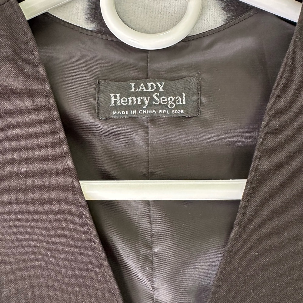 Black Button Down Vest - image 2